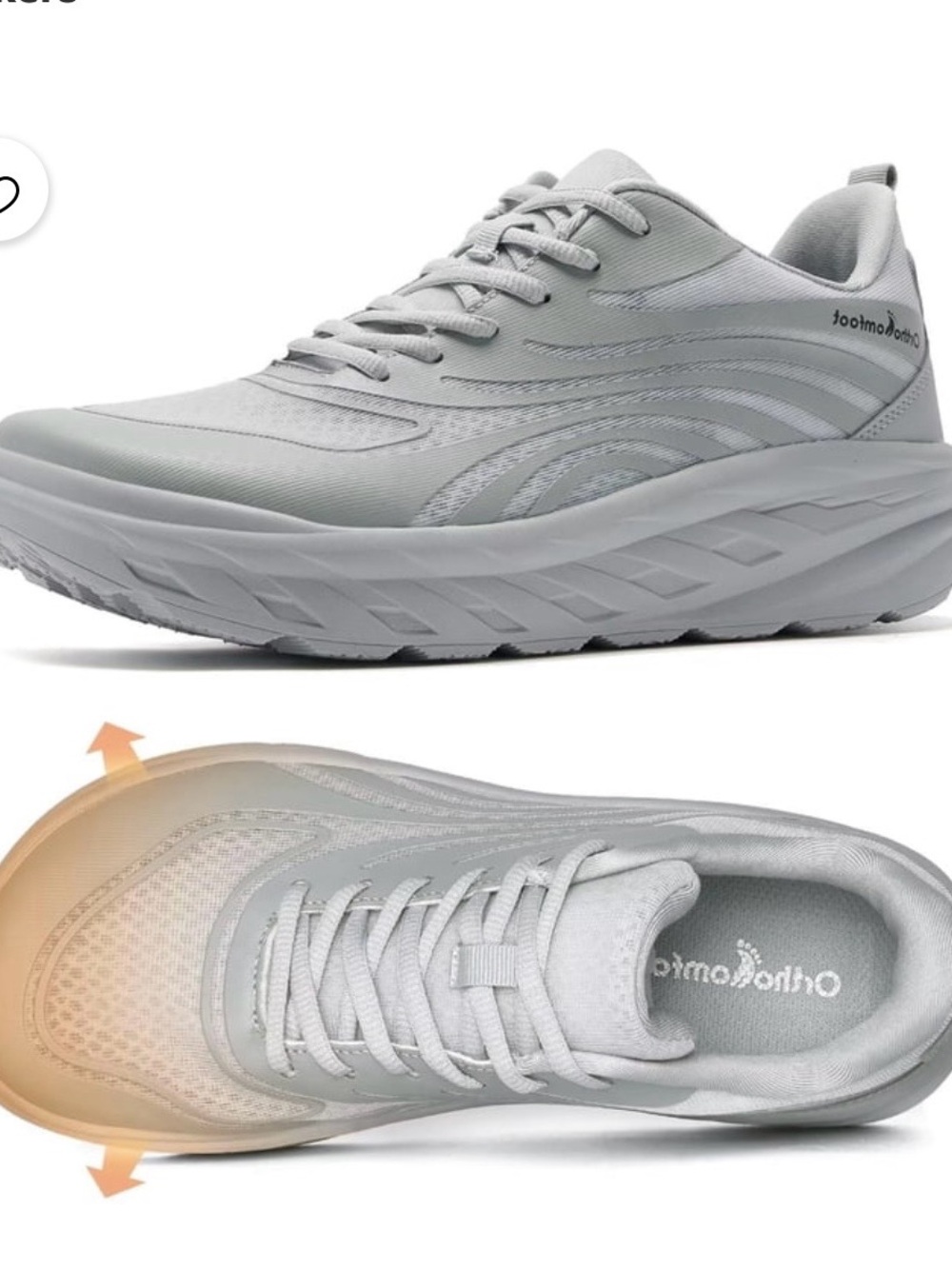 Women's Orthopedic Diabetic Wide Running Shoes: Comfortable Casual Arch Support